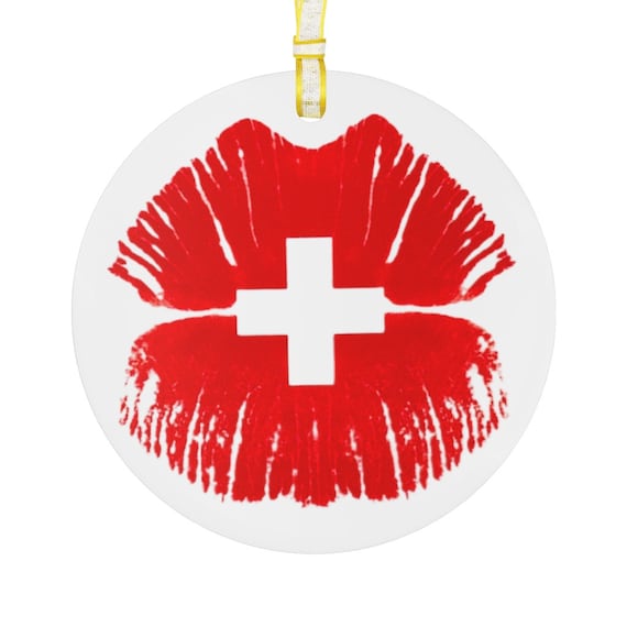 Glass Ornament - Switzerland