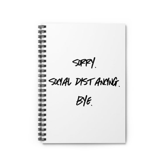 Spiral Notebook - Ruled Line - 15- I'm over 2020, zoomed out, covid, stay-at-home, corona