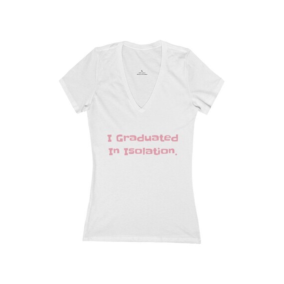 Women's Jersey Short Sleeve Deep V-Neck Tee - 179