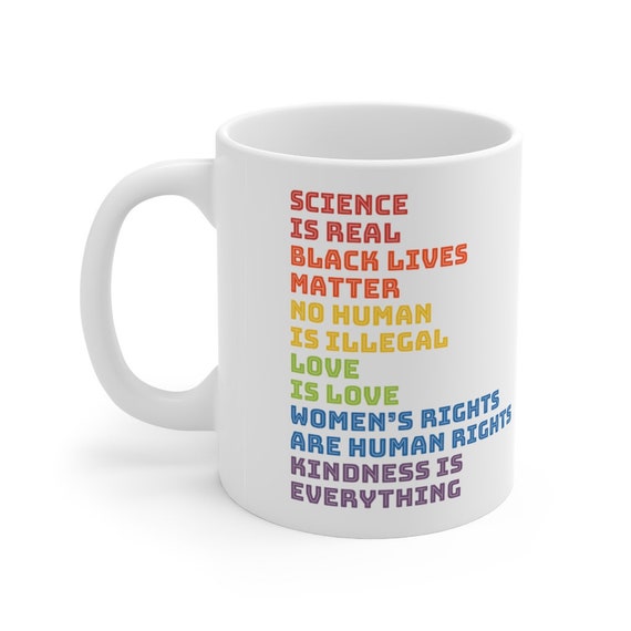 Mug 11oz - show your LGBTQ pride (proud, june, gay, bi, trans, non binary, march, celebrate, juneteenth, blm)