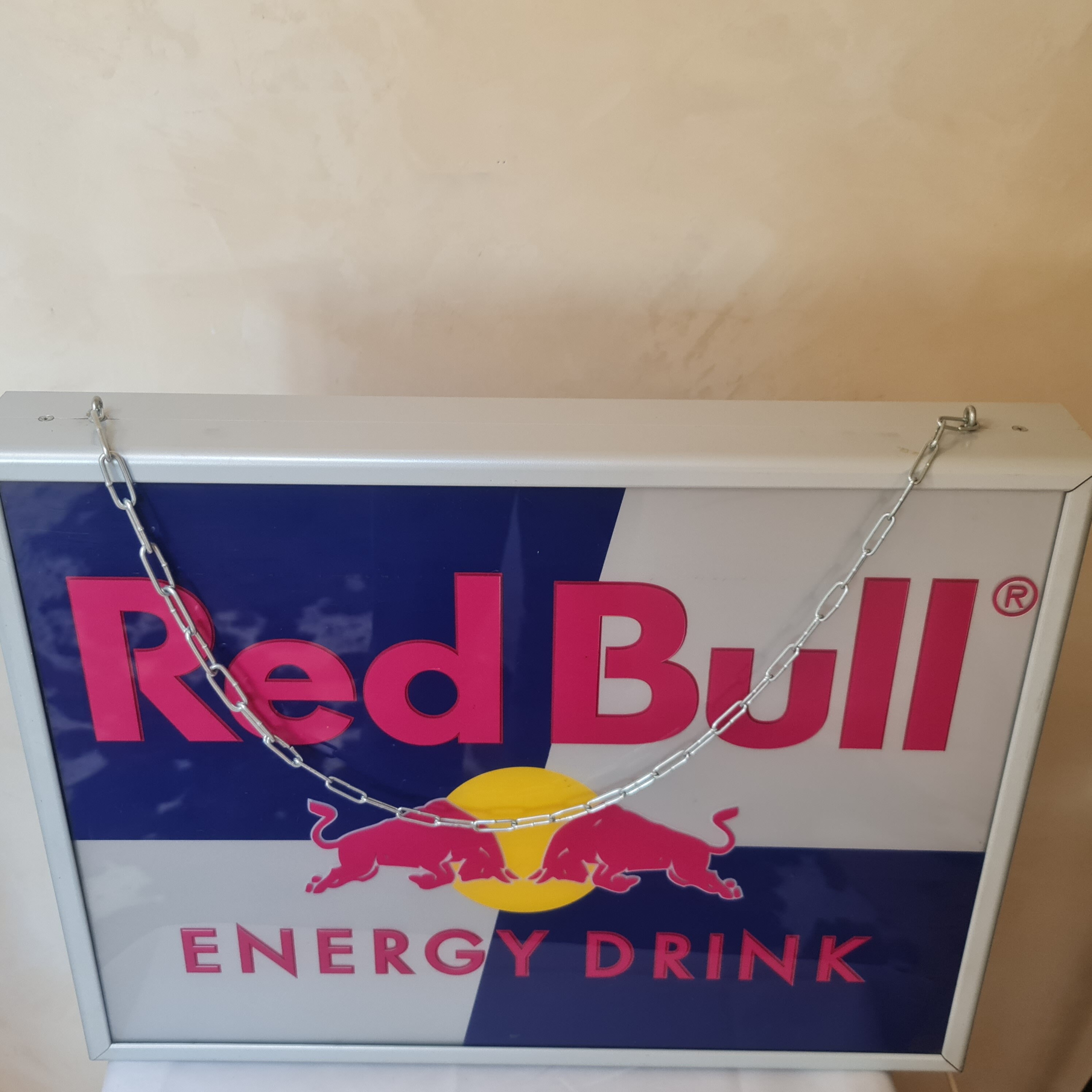 Vintage RED BULL Decorative Illuminated Sign for Indoor Use