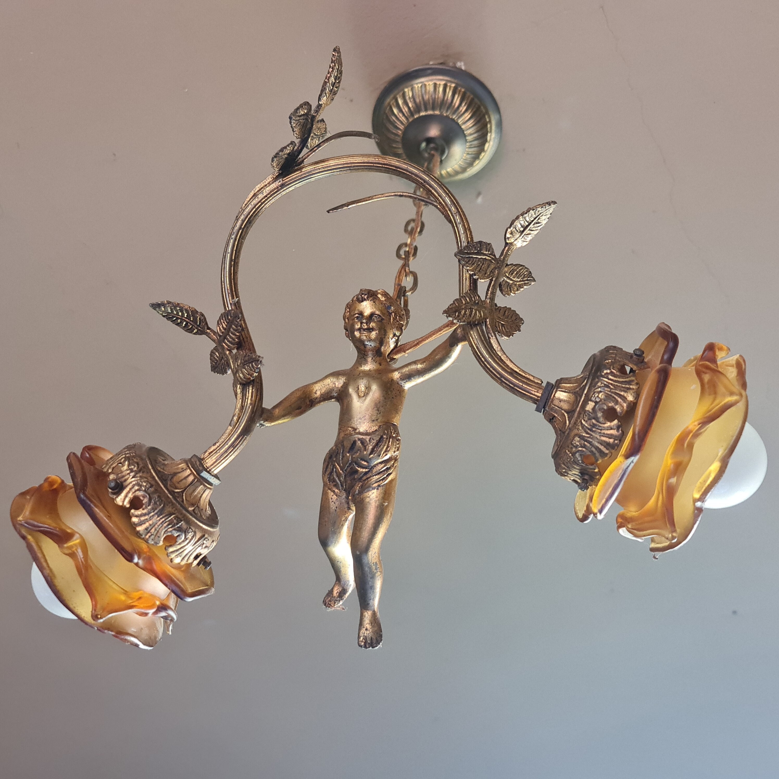 Lampe Bois Victoria lumière baroque décorative luminaire d'ambiance