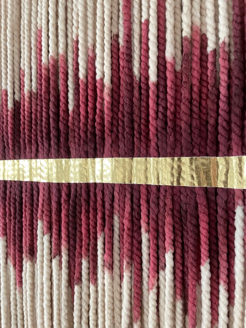 Dip Dye Tapestry Fiber Art Hanging Yarn Tapestry Dip Dye Etsy