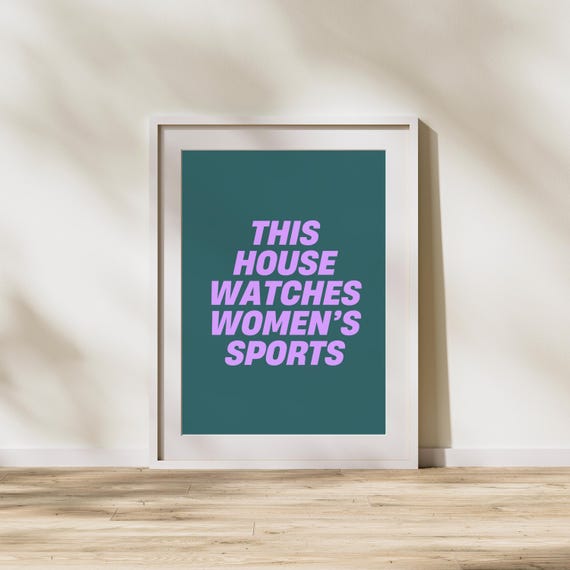 Women's Sports Art Print: Empowering Home Decor (Digital Download)