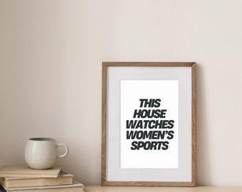 Impressão artística de esportes femininos, decoração para casa (arquivos PDF)