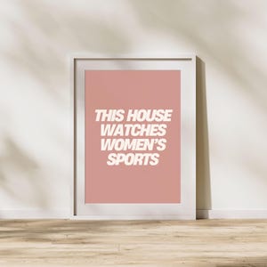 Women’s Sports Art, Watch Women’s Sports Print, Sports Print, Women’s Sports, Women Art, Watch Women’s Sports