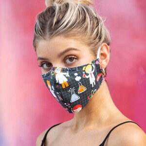 Smart Scientist Face Mask + 2 PM2.5 Filters USA - Fabric Face Mask, Washable Face Mask, Reusable Face Mask