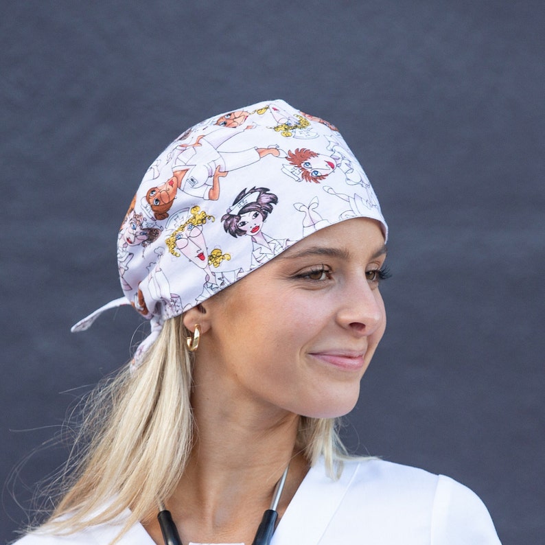 Nifty Nurses Surgical Cap Scrub Caps Scrub Hats Surgery Etsy