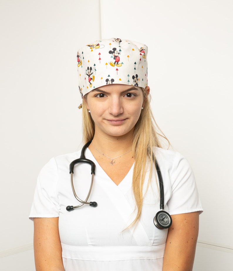 Micky Surgical Cap, Scrub Caps, Scrub Hats, Surgery Caps Etsy