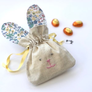 Easter Bag | Bunny Ears Bag | Liberty Easter Gift | Egg Hunt Bag | Party Bag | Easter Children | Little Girls Gift | Eco Friendly