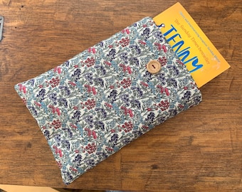 Liberty Book Sleeve/Bag Mini ipad Tasche | Stoff Kindle Hülle | Liberty-Stoff |  Liberty London Winter Blumenschau