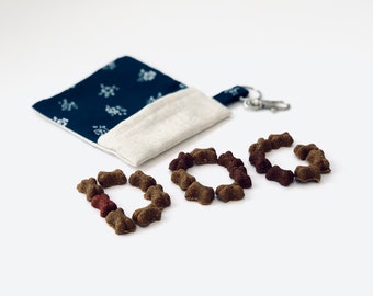 Hunde-Leckerli-Tasche | Hundeliebhaber Geschenk | Liberty Leckerlibeutel | Hundekotbeutel Aufbewahrung | Schlüsselbund Aufbewahrungstasche | Passendes Hundegeschenkset erhältlich