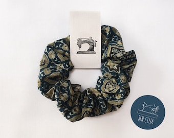 Indischer Blockdruck Scrunchie | Anokhi Haargummi | Luxus-Haargummi | | Handgefertigtes Geschenk