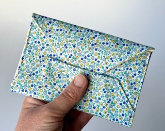 Liberty Frühlingskollektion | Geschenkumschlag | Geschenk-Geldbörse | Geldumschlag | Stoffumschlag | Liberty-Verpackung | Visitenkartenhalter