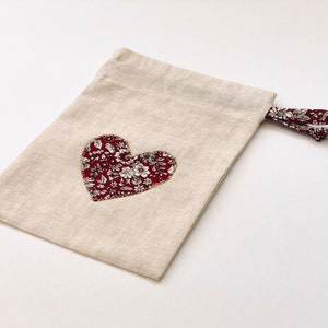 Liberty Heart Gift Bag / Eco Friendly Gift Bag / Gift Wrap / Birthday Gift Bag / Hen Party Bag / Valentines / Baby Shower