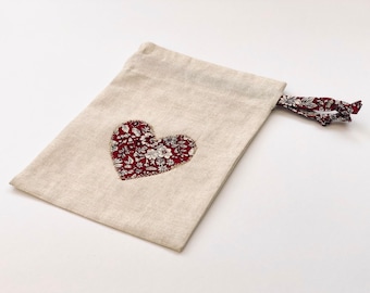Liberty Heart Geschenktüte | Umweltfreundliche Geschenktasche | Geschenkverpackung | Geburtstagsgeschenk-Tasche | Hen Party Tasche | Valentinstag | Babyparty