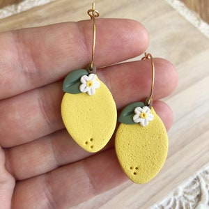 Lemon Dangle Earrings