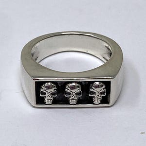 Sterling Skull Ring