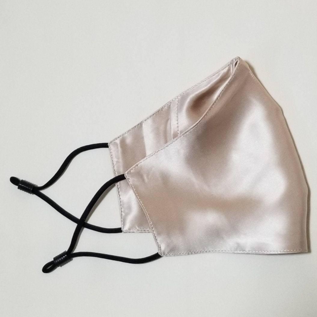 SYLVIESILK Silk Face Mask CAPPUCCINO Mulberry Silk Mask Etsy