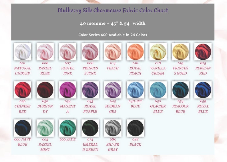 Mulberry Silk Fabric 253040 Momme Grade 6A 100 Pure Etsy