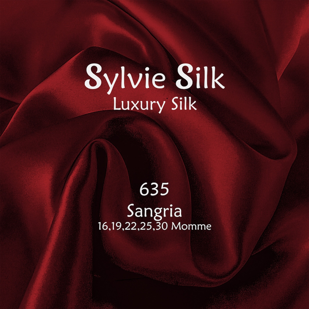 1619 & 22 Momme Mulberry Silk Fabric SANGRIA Width 45 Etsy