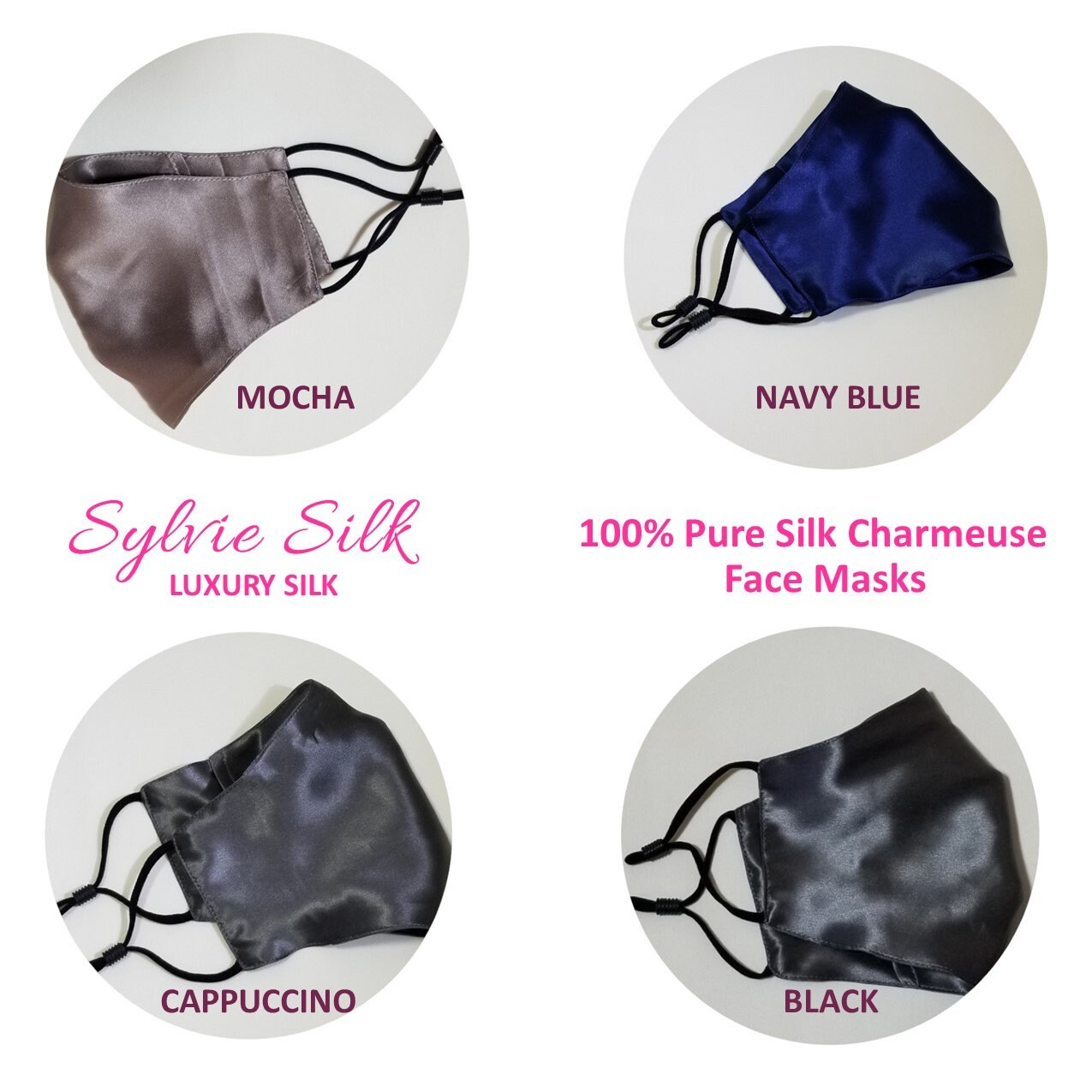 SYLVIESILK Silk Face Mask CAPPUCCINO Mulberry Silk Mask Etsy