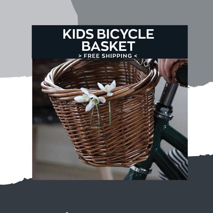 Kids gift / Kids bicycle / Bicycle basket / Bike basket / Etsy