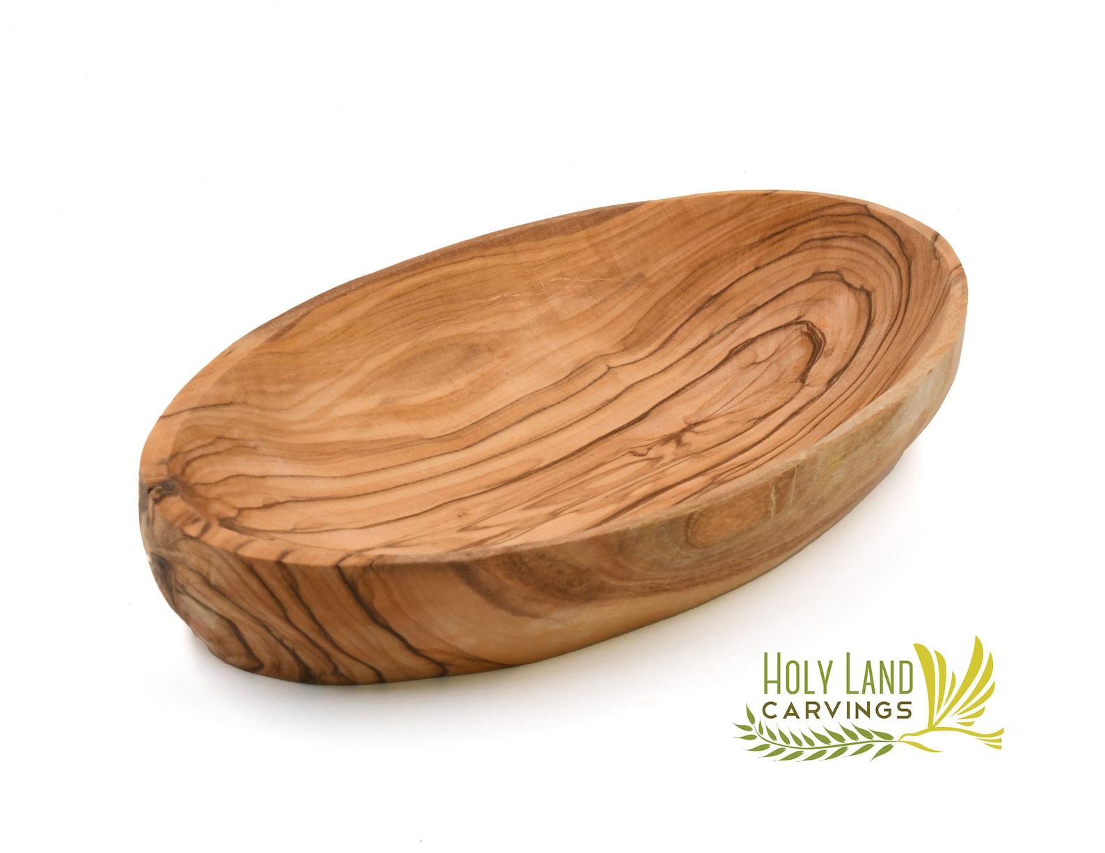 Olive Wood Plate Oval Wooden Plate Appetizers Hand Carved Etsy