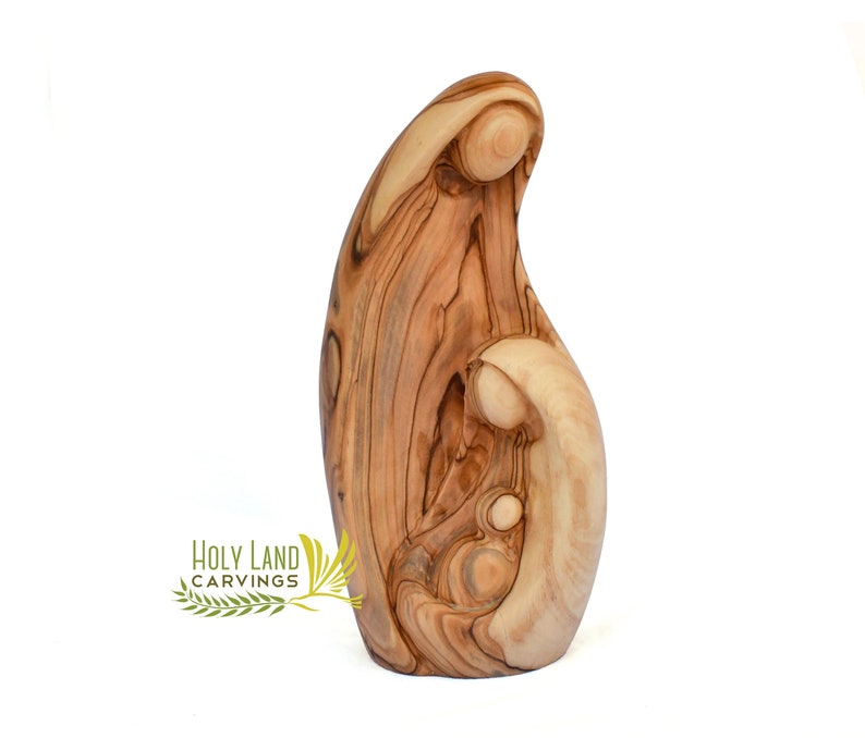 Holy Family Statue Olive Wood Holy Family Figurine Wooden Etsy