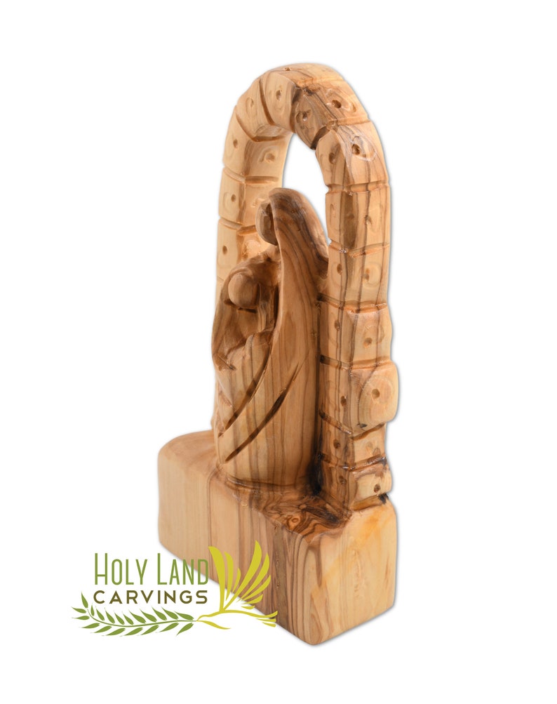 Wooden Holy Family Statue Olive Wood Holy Family Figurine Etsy UK