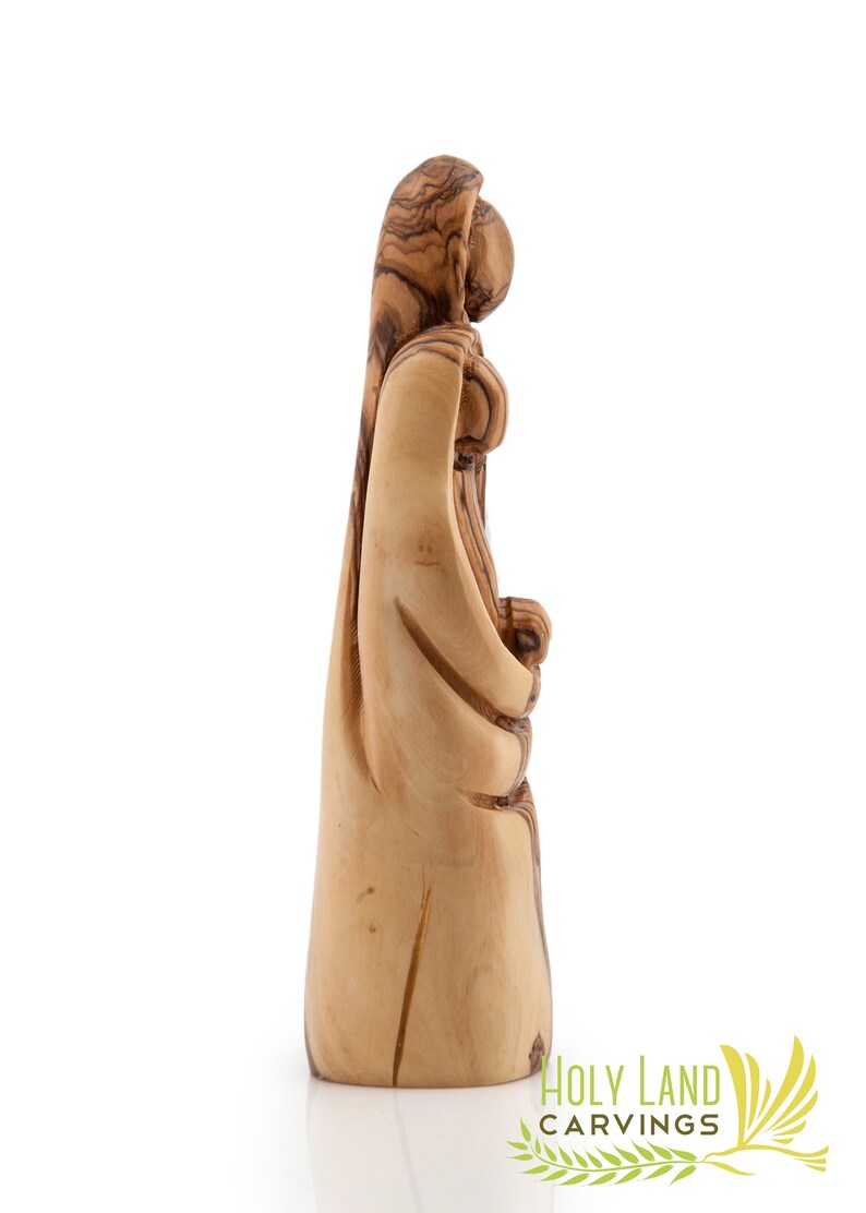 Olive Wood Holy Family Statue Wooden Holy Family Figurine for Etsy
