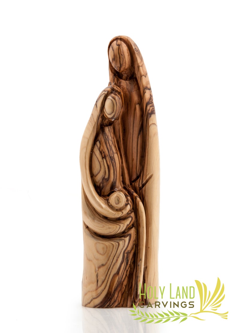 Olive Wood Holy Family Statue Wooden Holy Family Figurine for Etsy