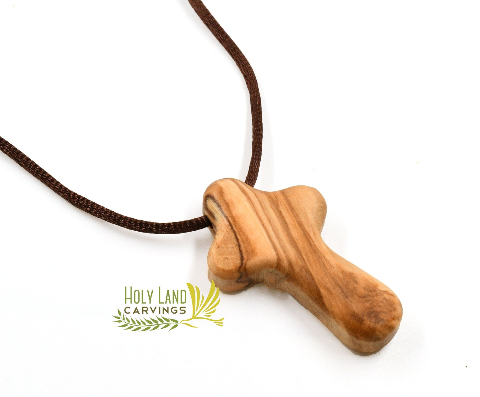 Olive Wood Comfort Cross Necklace, Wooden Cross Pendant, Wood Comfort ...