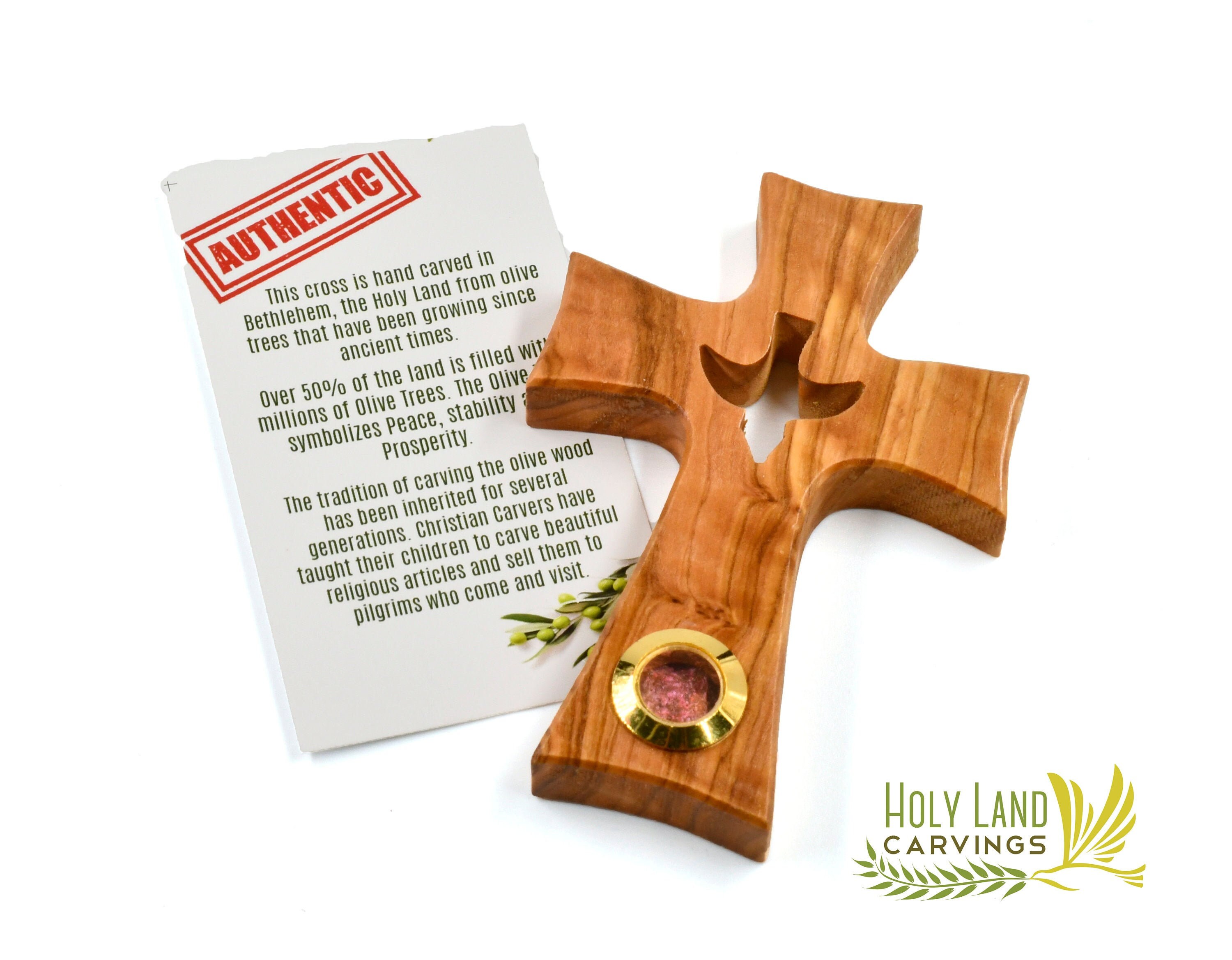 Cruz Espíritu Santo Holy Spirit Cross 13 Inches Wood Madera 13 Pulgadas