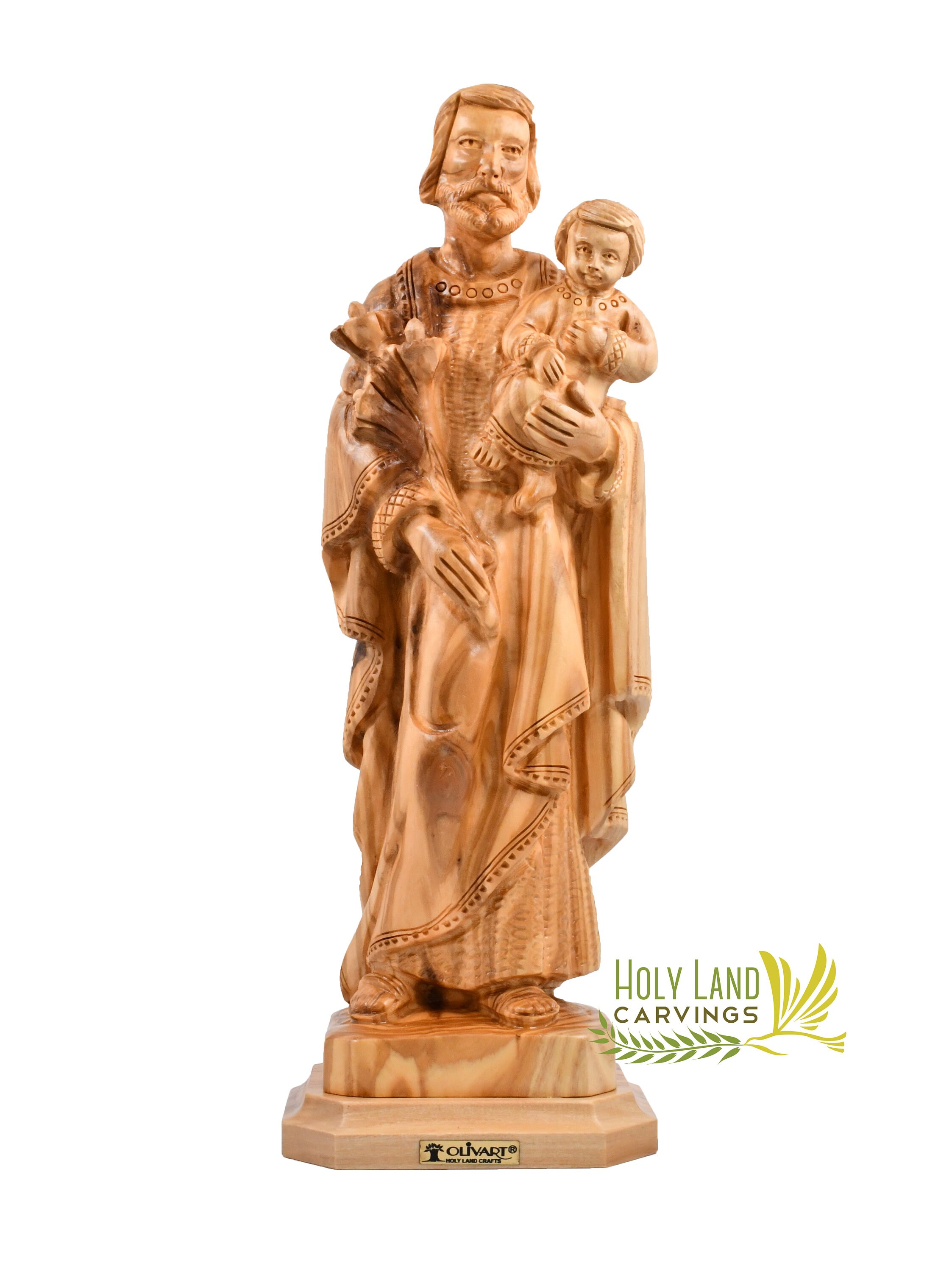 St Joseph Statue St. Joseph Carrying the Holy Child and Etsy