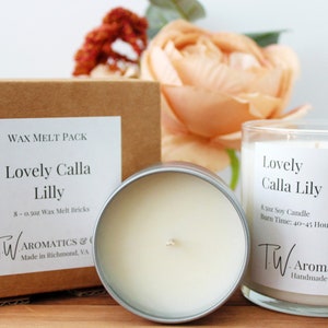 Lovely Calla Lily Soy Wax Melt Package Spring Scent 8 Count Melt Pack image 3