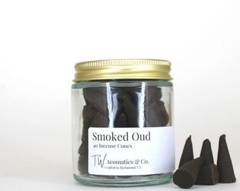 Smoked Oud Incense Cones - 40 Count