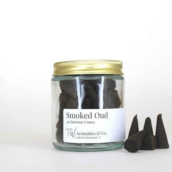 Smoked Oud Incense Cones - 40 Count