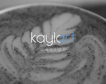 Coffee Printable Photo, Cafe Image Digital Art, Latte Art Photography, Macro Shot