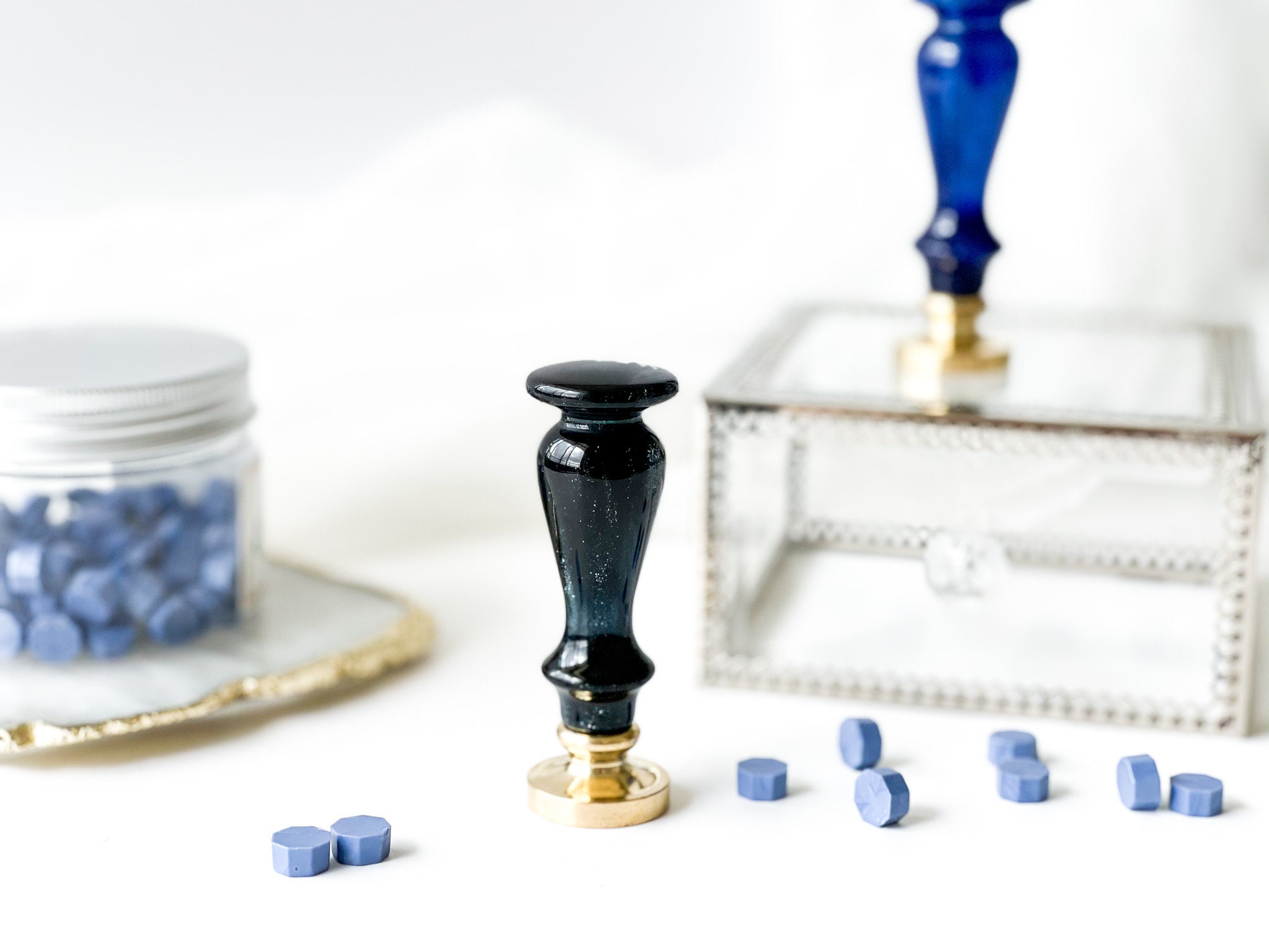 Sealing Wax Beads Cobalt Blue 100 Pieces Premium Wax Seal Beads, Blue Sealing  Wax, Navy Blue Wax Seal, Blue Seal, Wax Seal Stamp 