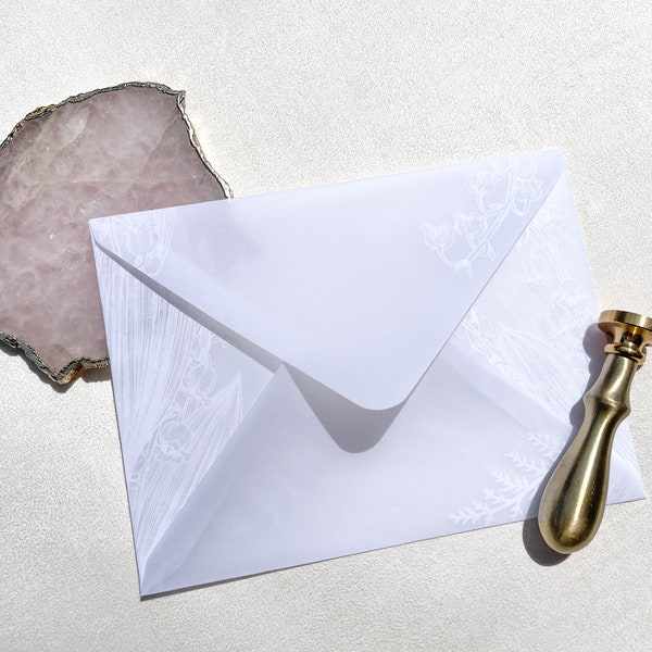 Vellum Envelopes Etsy