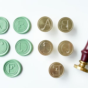 Modern Letter Sealing Wax Stamps, Letter Wax Seal Stamps, Wedding Initial Stamp, Custom Sealing Wax Stamp, Classic Letters