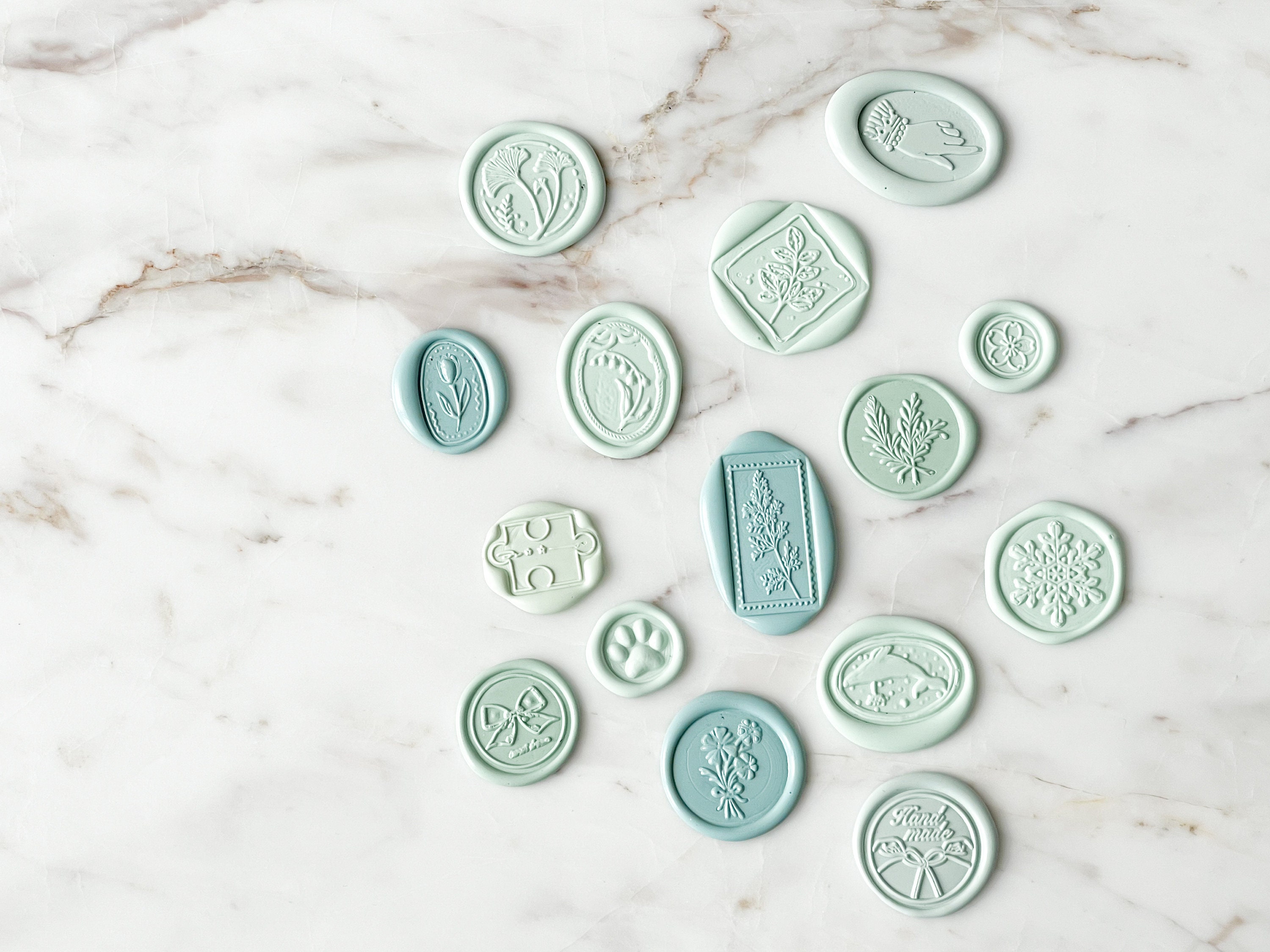 Marble green wax seal beads - 100 pieces || Green sealing wax, dark green  wax bead, wedding wax seals, wax seal stamp, sealing wax blue