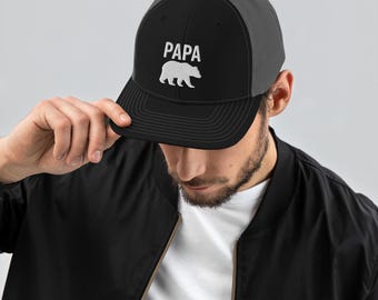 Papa Bear Hat | Father’s Day Gift Hat | Embroidered Dad Cap