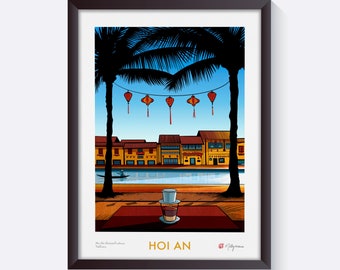Hoi An Vietnam Art Print • Signed Wall Art • Vietnam Wall Decor • Vietnam Poster, Hoi An Art Print • Hoi An Vietnam Wall Art, Travel Poster