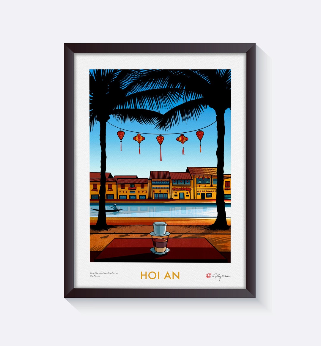 Hoi an Vietnam Art Print Signed Wall Art Vietnam Wall Decor Vietnam