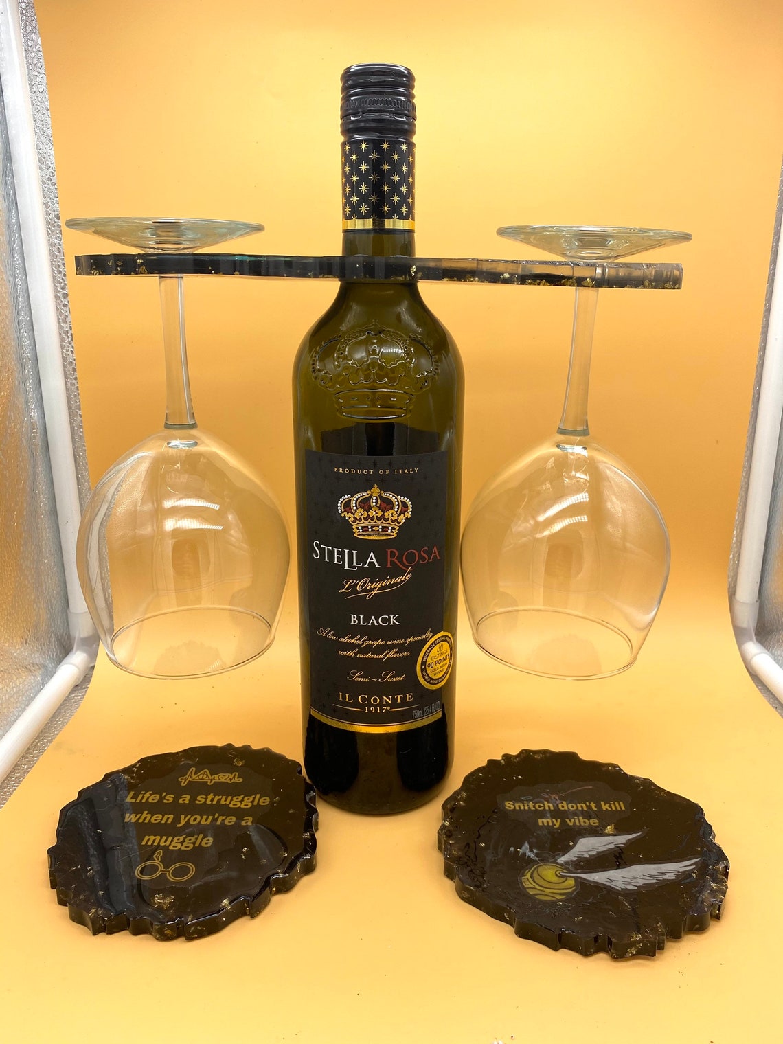 Harry Potter resin wine set Etsy