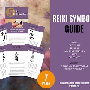 Símbolos de Reiki | Negócios de Reiki | Guia de Reiki | Cartões do símbolo de Reiki | Mestre de Reiki | Cura Energética | Praticante de Reiki | Reiki | Imprimível