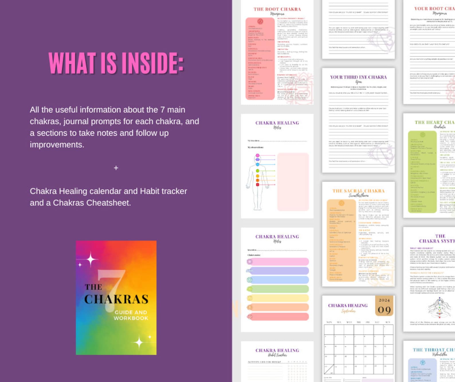 Chakra Healing Guide & Workbook - Energy Healing, Reiki Healing ...