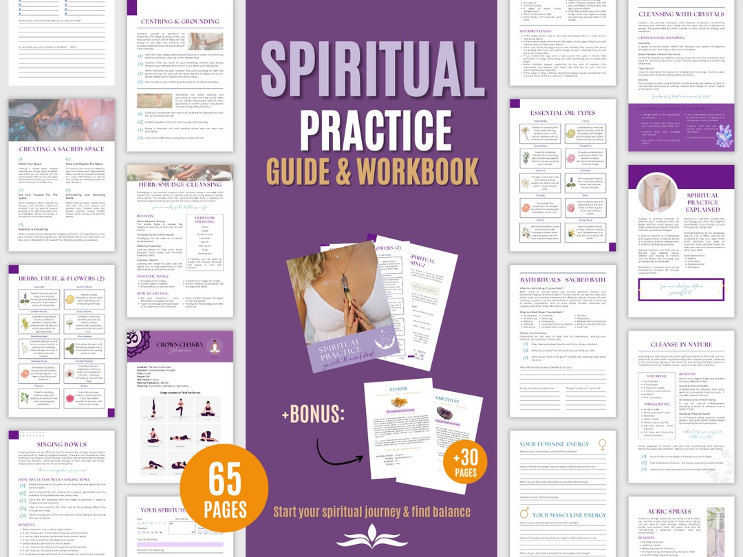 Spiritual Practice Guide & Workbook, Spiritual Healing, Energy Healing ...